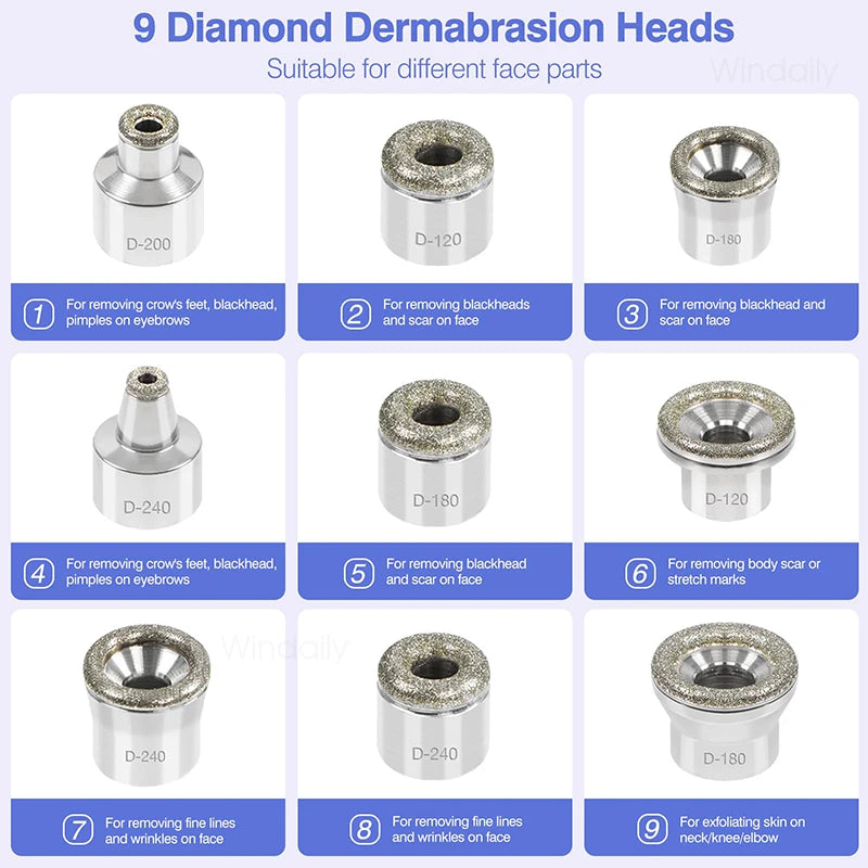 Windaily Wireless Diamond Microdermabrasion Machine