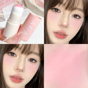HISYI Soft Fog Blush Stick for Lips and Cheeks