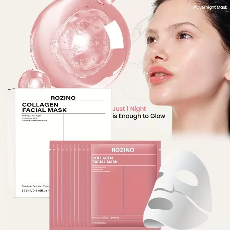 10-Piece Bio-Collagen Facial Mask Set