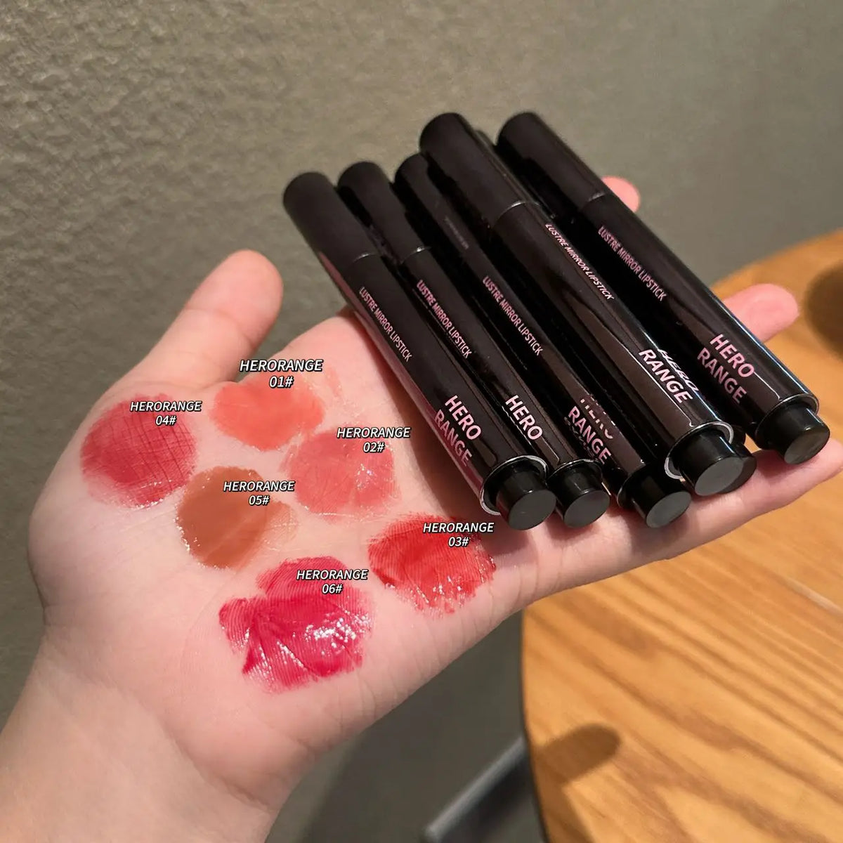 HERORANGE Push-Button Mirror Lipstick