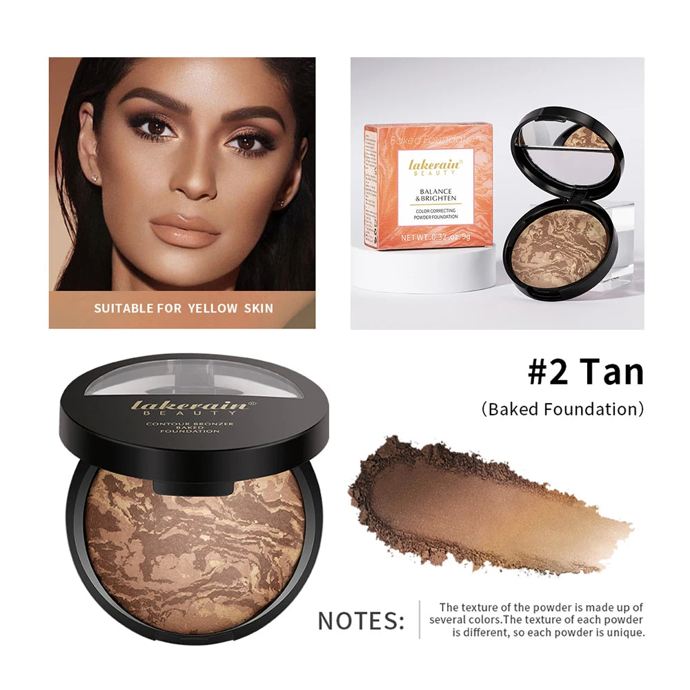 Demi-Matte Baked Color-Correcting Powder Foundation