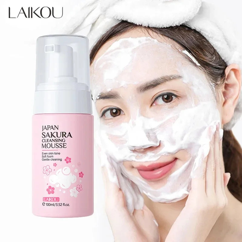 LAIKOU Japan Sakura Facial Cleansing Mousse, 100 ml