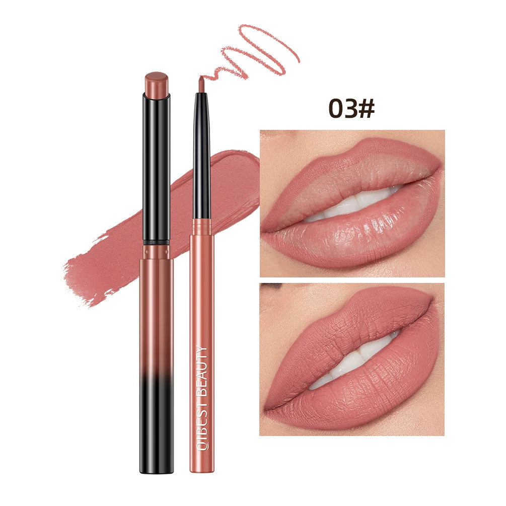 QIBEST Lipstick and Lip Liner Set