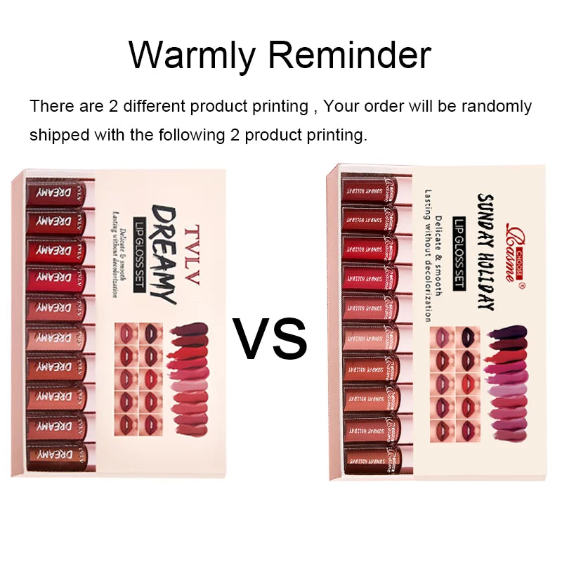 Velvet Lip Gloss and Lipstick Set