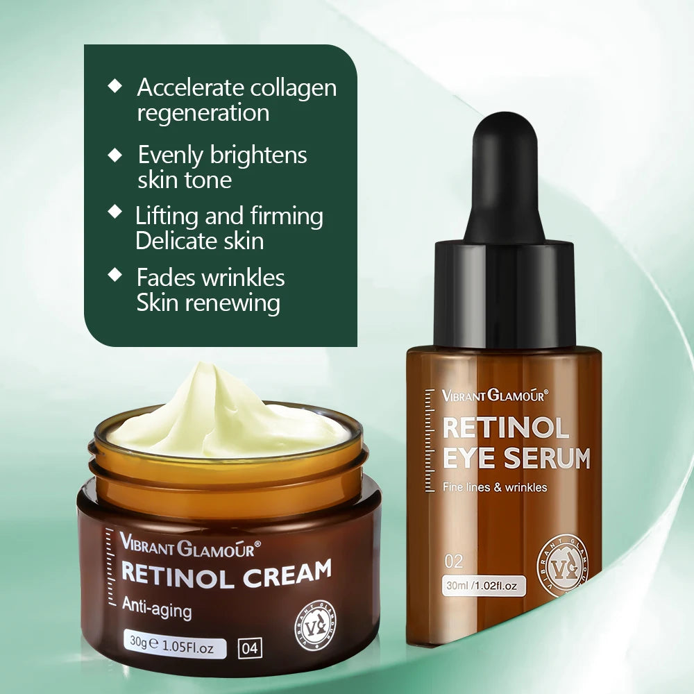 VIBRANT GLAMOUR Retinol Skincare Set, 4 Pieces