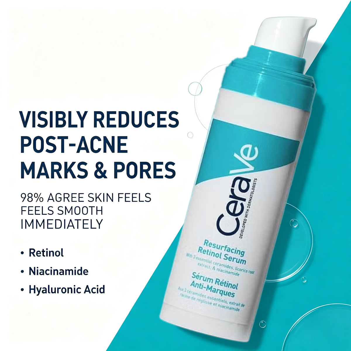 CeraVe Retinol Serum with Niacinamide and Licorice Root