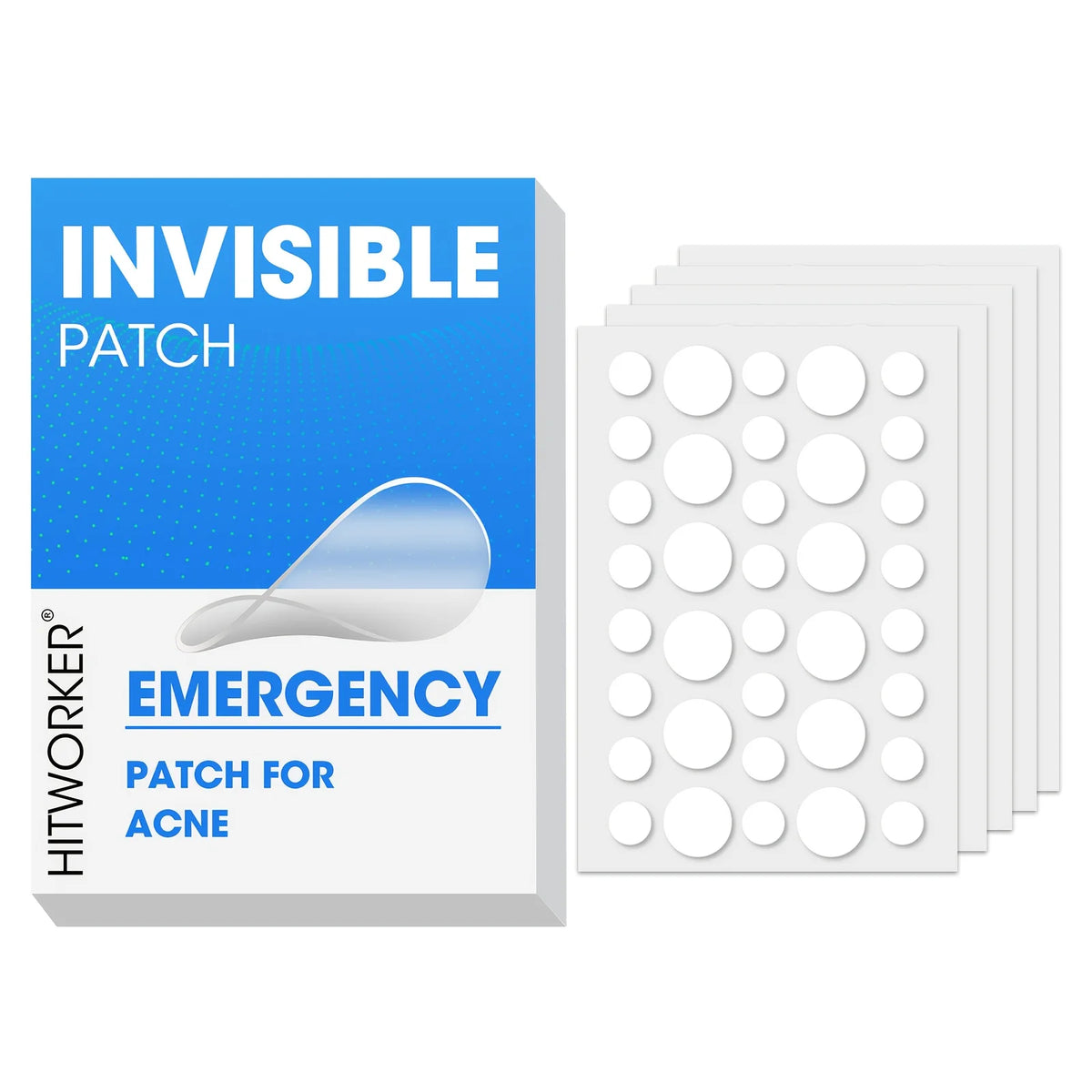 Invisible Hydrocolloid Acne Patches, 180 to 400 Pieces